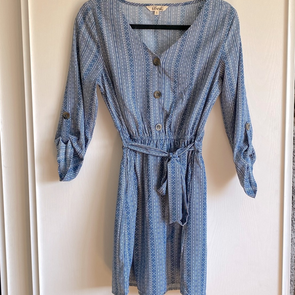 Hint Of Blush dress long sleeve